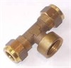 Overg. T-stk. kobberrør Ø6 - 1/8" indv. BSPP MS